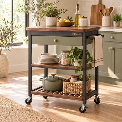 Farneli Rolliva Kitchen Cart